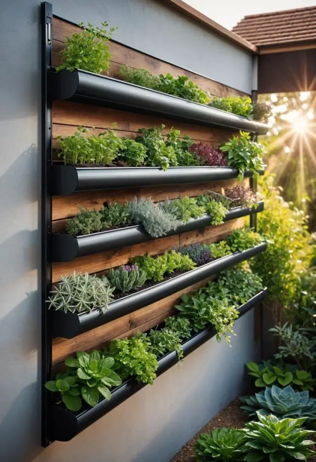 Space-Saving Vertical Herb Garden Solution