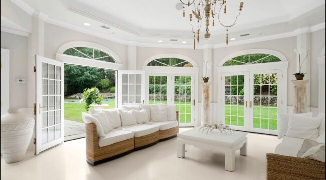 Timeless White Sunroom Design