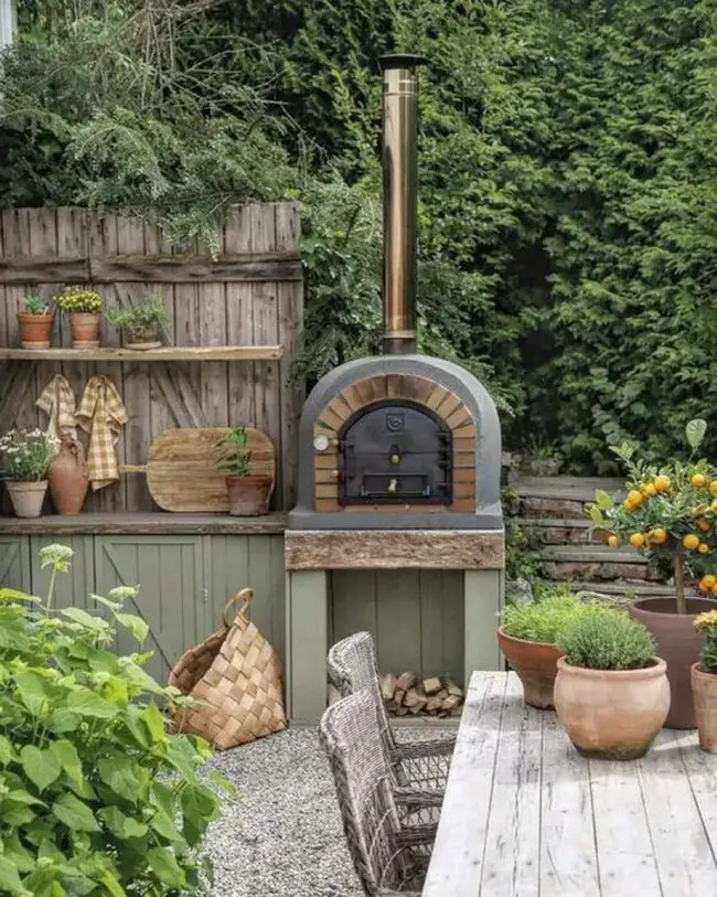 Enchanting Rustic Garden Kitchen Design