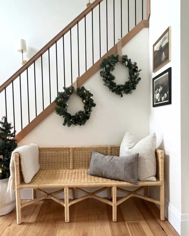 Hanging Wreaths for a Simple Holiday Touch