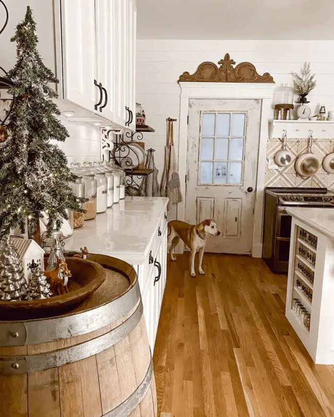 Festive Kitchen with Holiday Touches