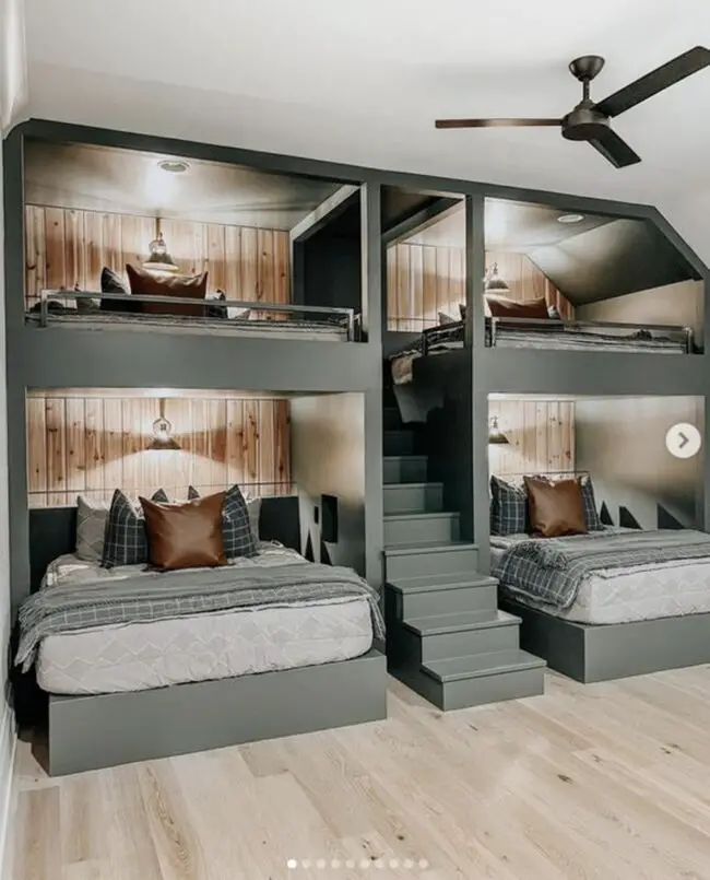 Maximize Space with Double Lofted Beds