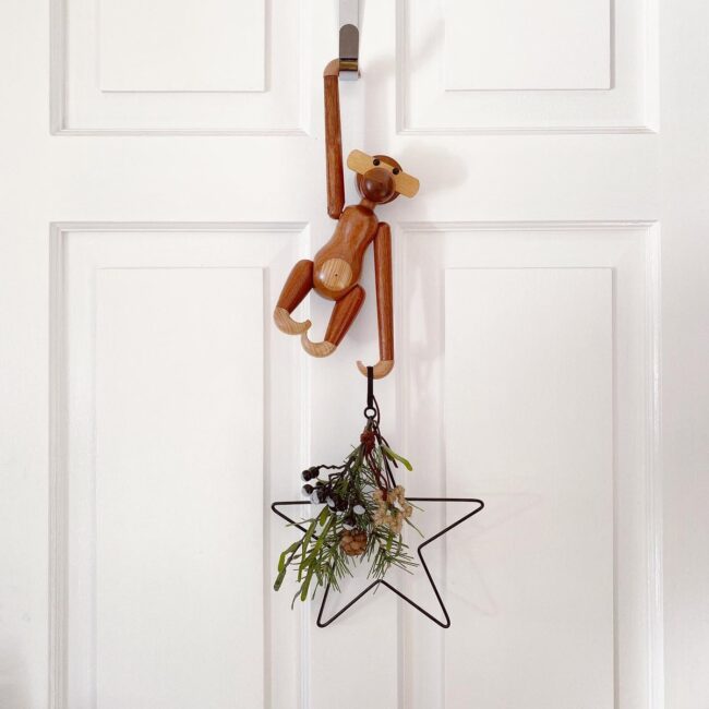 A Door Decorated with Simple Elegance