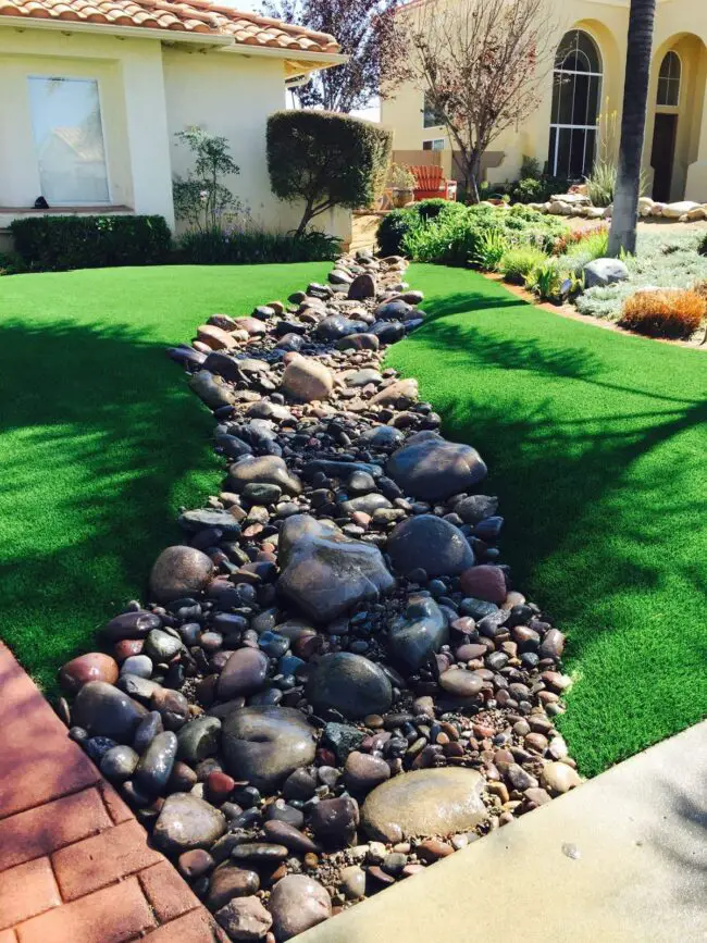 Contemporary Landscape with Dry Creek Design