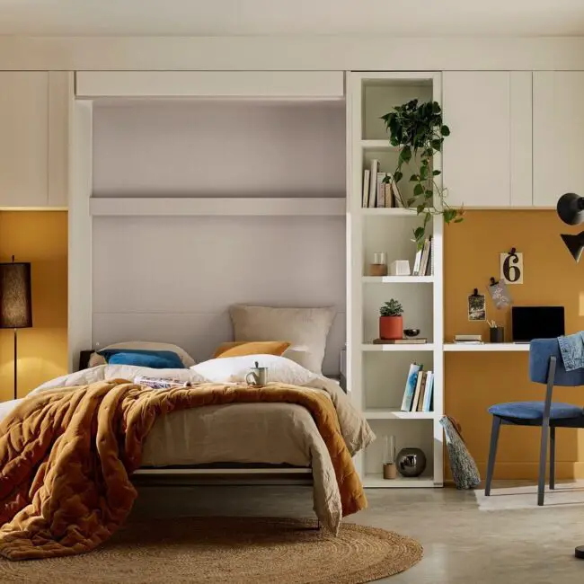 Multifunctional Wall Bed with Workspace Integration