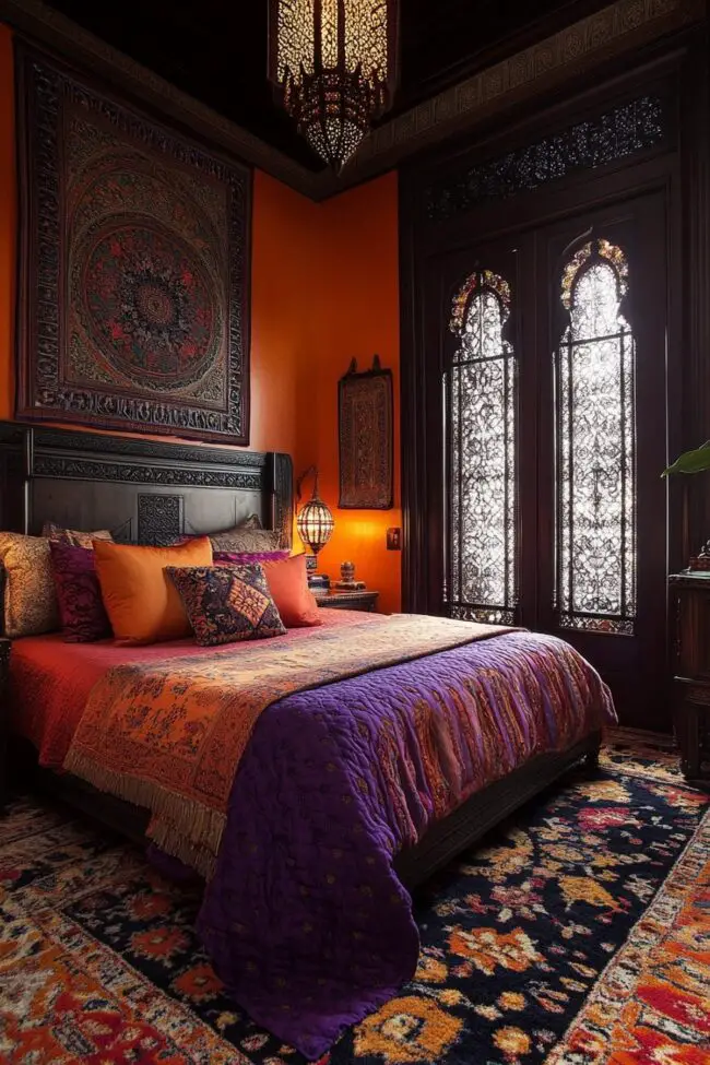 Rich Saffron-Inspired Room Design