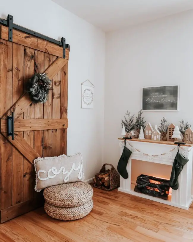 A Cozy Farmhouse Holiday Nook