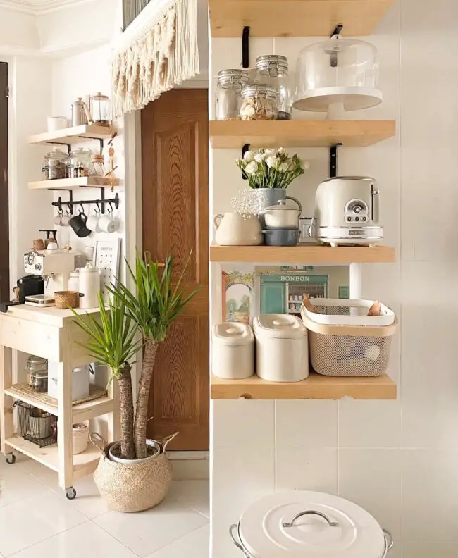 Charming Open Shelving for Every Space