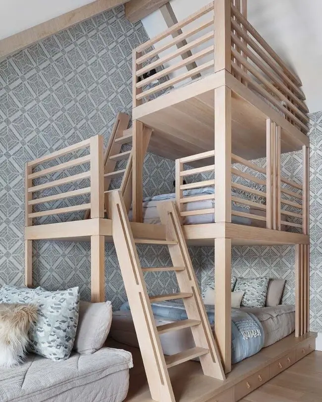 Triple Bunk Bed for Shared Spaces