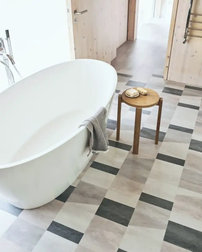 Scandinavian Style Meets Checkerboard Design