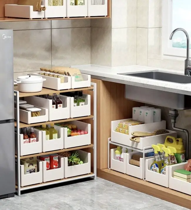 Spacious Under-Sink Pantry for Easy Storage