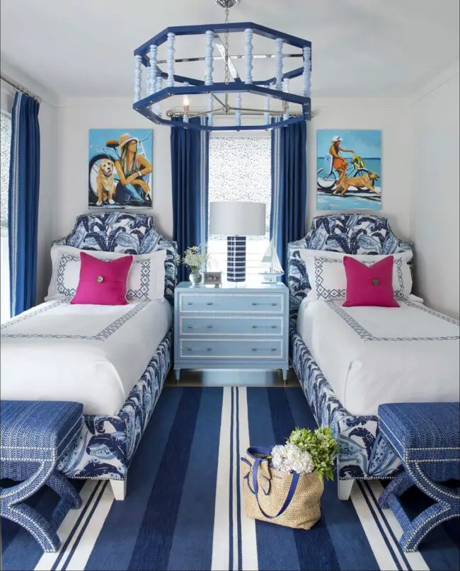 Nautical Style Enhanced with Bright Accents