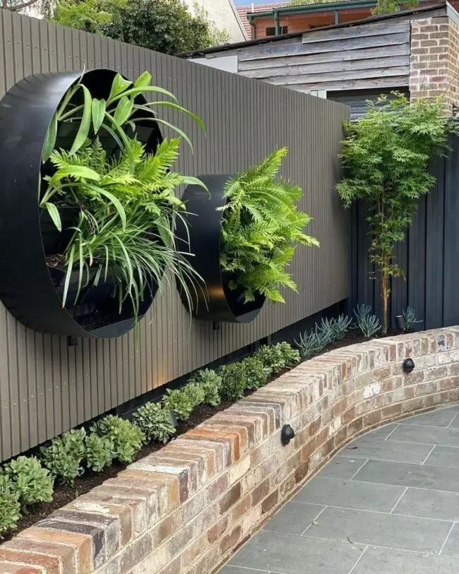 Modern Round Metal Planters for Plants