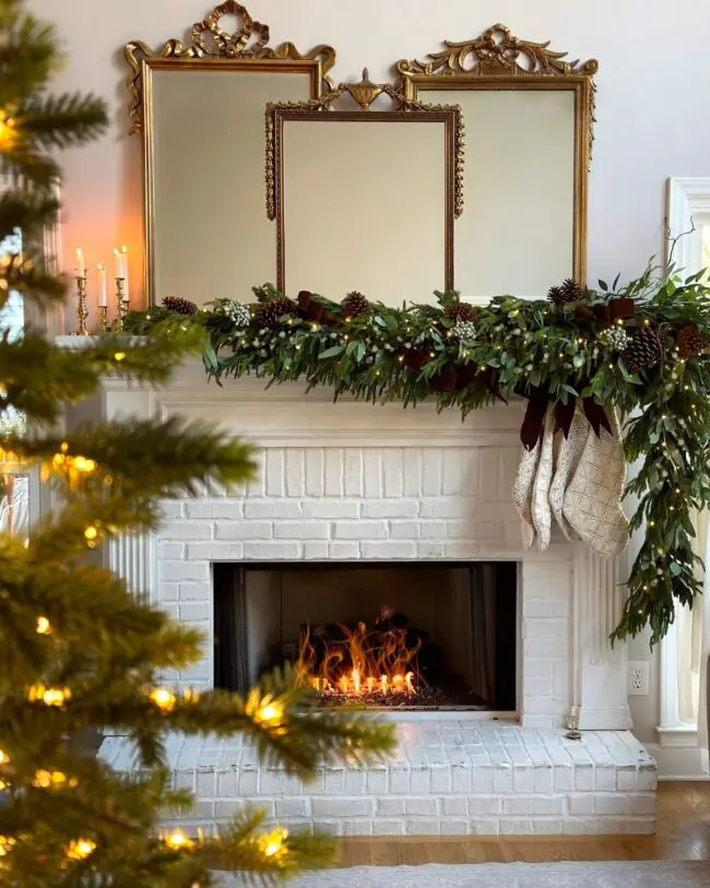 A Fireplace Mantel with a Timeless Look