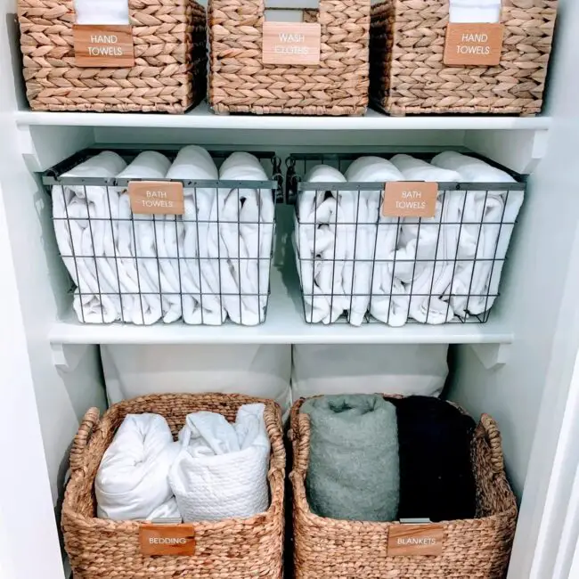 Neat Baskets in Organized Spaces