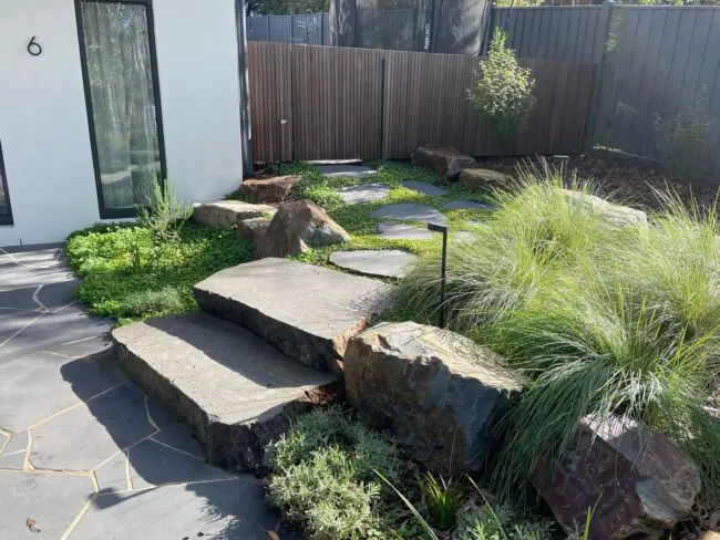 Stunning Rock-Infused Modern Patio Design