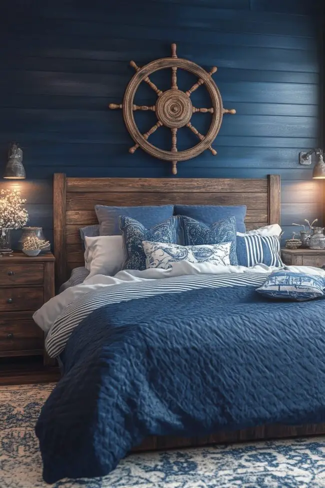 Navy-Inspired Room for Sea Lovers