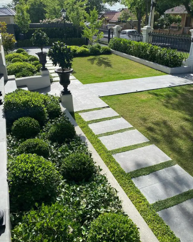 Inviting Gardens with Pristine Walkways