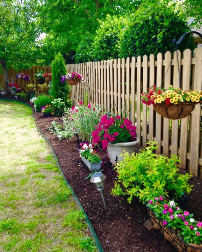 Charming Picket Fence Adorned with B