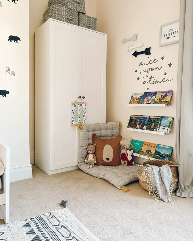 Safari-Inspired Storytime Corner