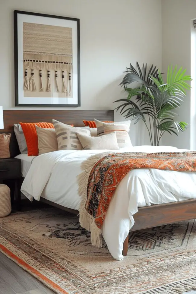 Chic Bohemian Bedroom with Clean Designs