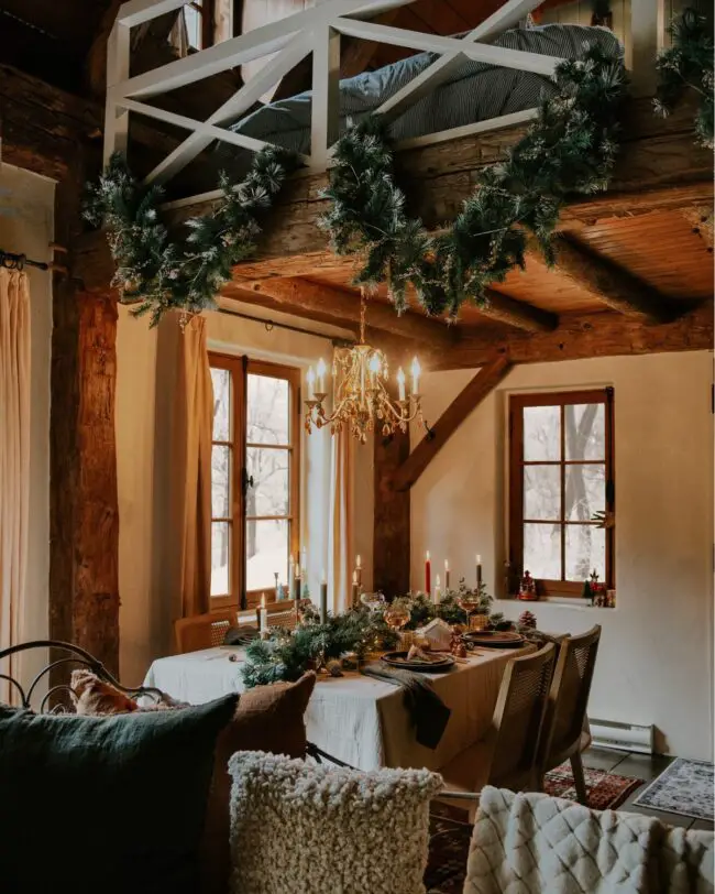 A Farmhouse Holiday with Cozy Accents